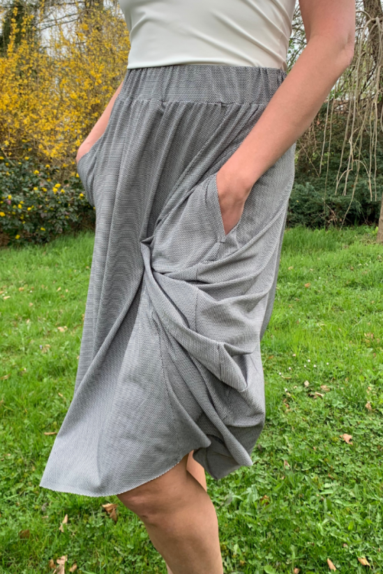 sukně WAVE - Barva: Grey steel, Velikost: 40
