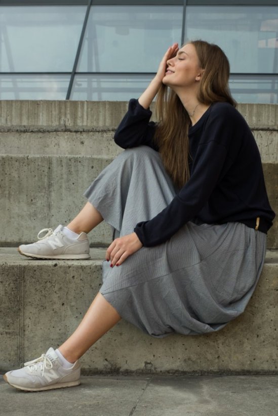 sukně WAVE - Barva: Grey steel, Velikost: 40
