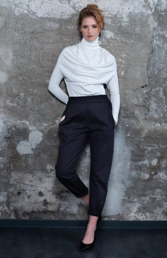 pants CODÉE - Colour: Black soft, Size: 42