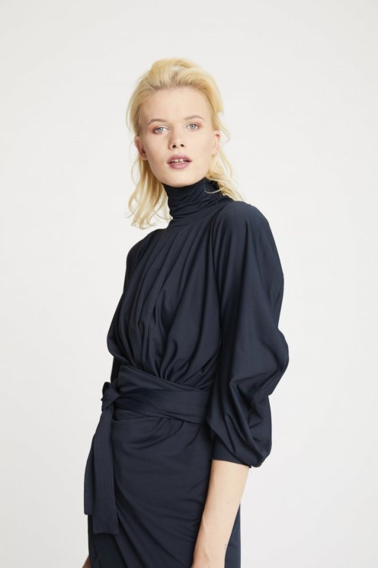 šaty DIANA - Barva: Black soft, Velikost: 44