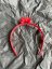 Headband CROWN - Colour: Red grenadine
