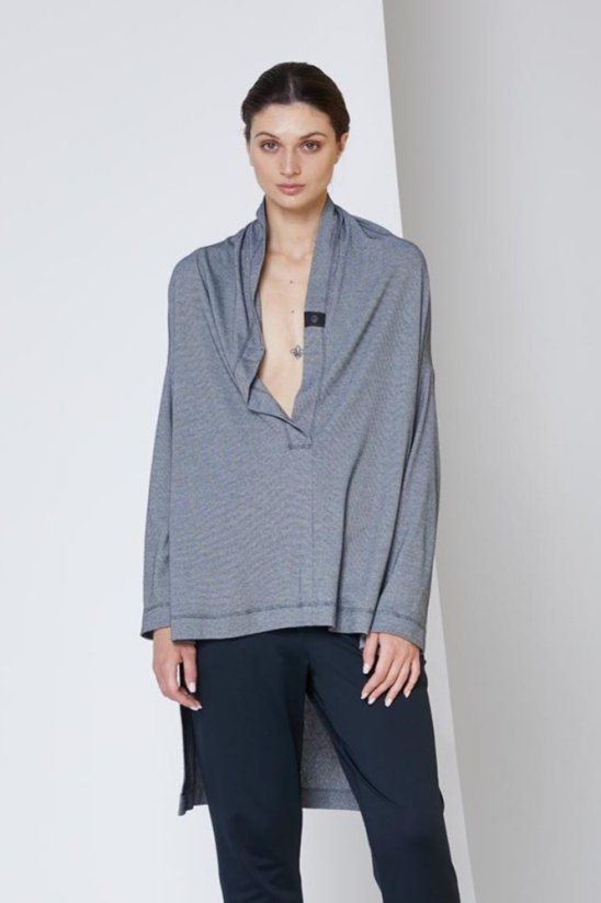 Pulover LINE - Barva: Blue melange