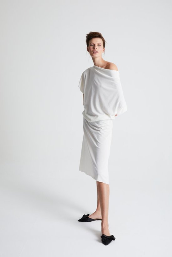 dress GIN - Colour: Grey steel melange, Size: 36