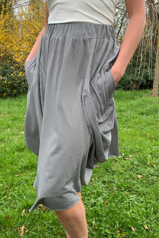 sukně WAVE - Barva: Grey steel, Velikost: 40